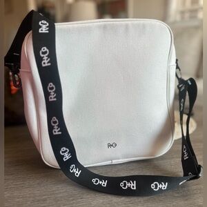 R+Co Cream Bag with Adjustable Black Strap